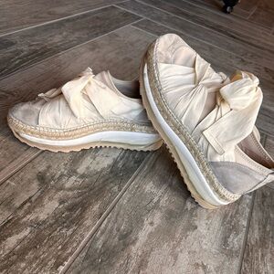 Free People espadrille wedge shoe size 40. Like new